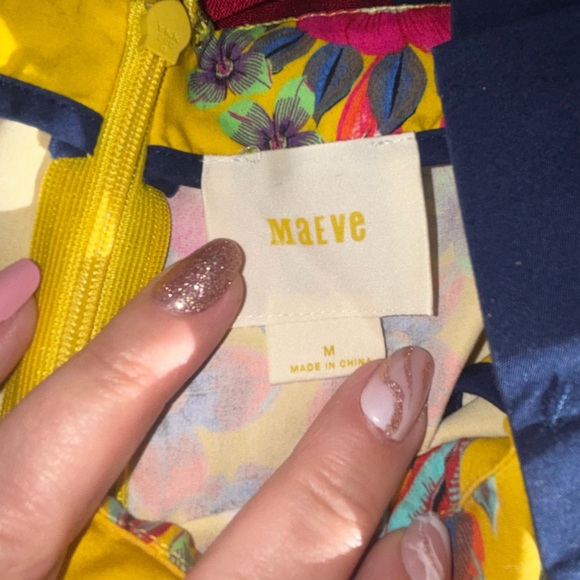 Anthropologie Maeve Sunniva floral print mini shift dress medium - Picture 4 of 4